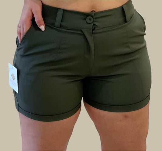 Grace Military Green Shorts